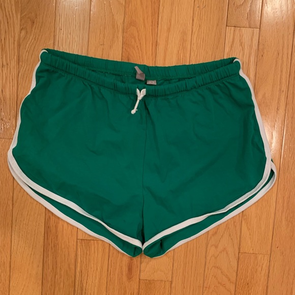 ASOS green with white stripe gym shorts - Picture 3 of 5